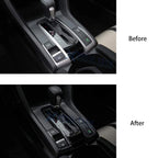 Carbon Fiber Gear Shift Frame Cover for Honda Civic 10th Gen (2016-2021)