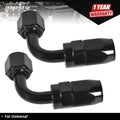 2X 90° Degree Swivel Hose End Fitting Adaptor for Fuel Oil AN8
