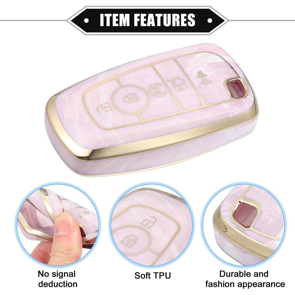 Key Fob Cover for Ford Smart Key 5 Button (Compatible)