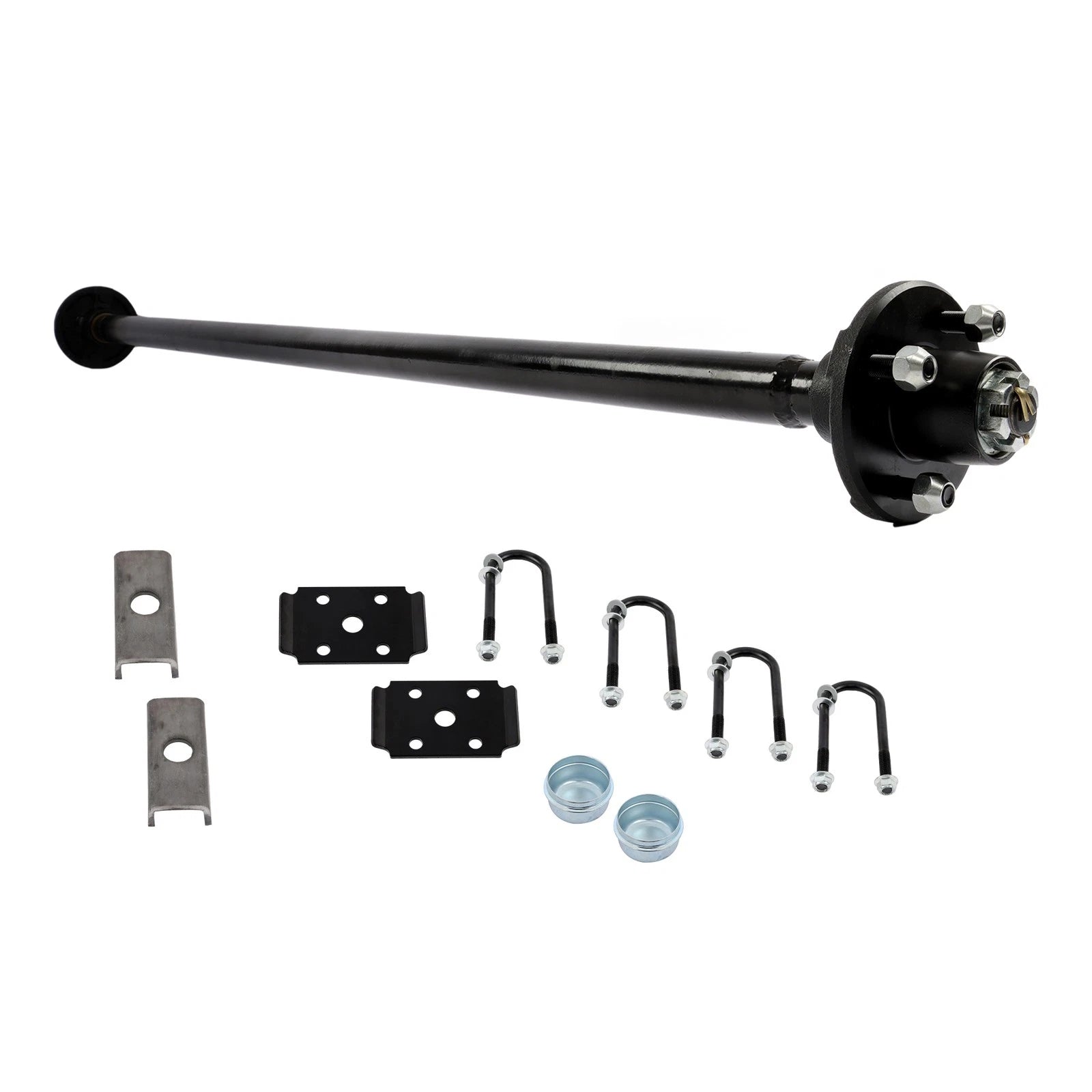 2000lbs Trailer Axle for 4 Lug (49" 52" 56.5" 61")