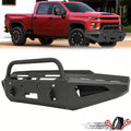 Black Textured Steel Front Bumper for Chevrolet Silverado 2500/3500 HD (2020–2024)