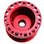 Red Aluminum Steering Wheel Hub Adaptor Kit for Mitsubishi Eclipse/Lancer (1G 2G)