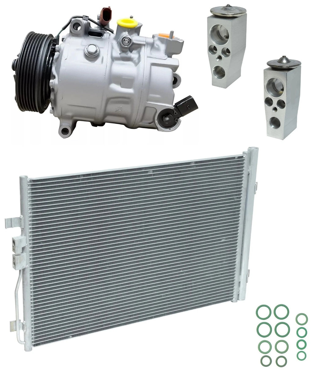 A/C Compressor Kit with Condenser for Atlas 3.6L (2020–2020) Rear
