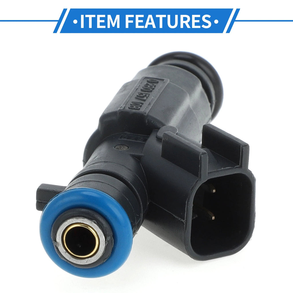 Fuel Injector No. 0280157108 for Chevrolet Aveo (2010–2016) 1 Pc Black