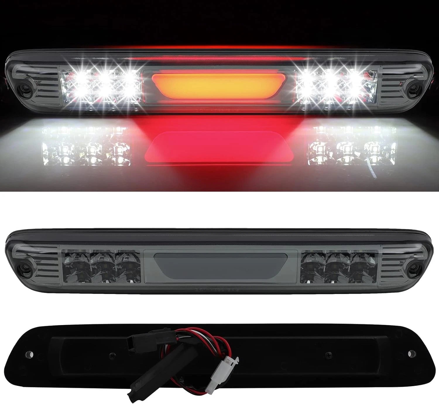 Chrome LED 3rd Brake Light for GMC Canyon (2004–2012) - Smoke Lens