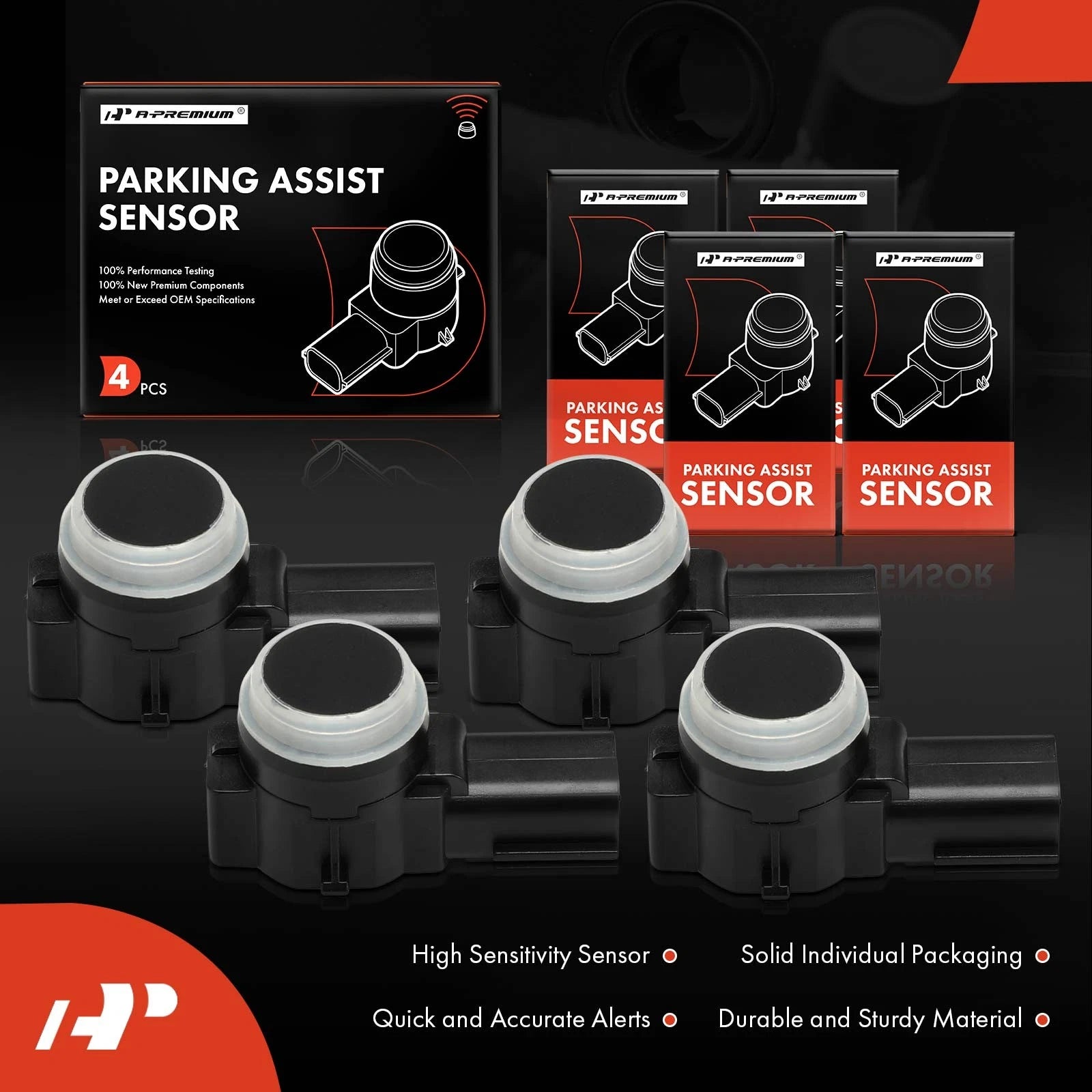 Set of 4 Parking Assist Sensors for Chevy Silverado 1500
