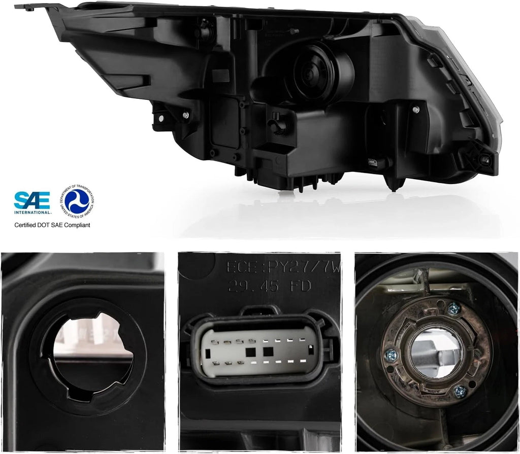 Set of 2 LED DRL Headlights for Ford Explorer (2016–2019) L+R