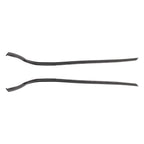 Set of 2 Windshield Pillar Trim Moulding for Ford Fiesta (2011–2019) Black