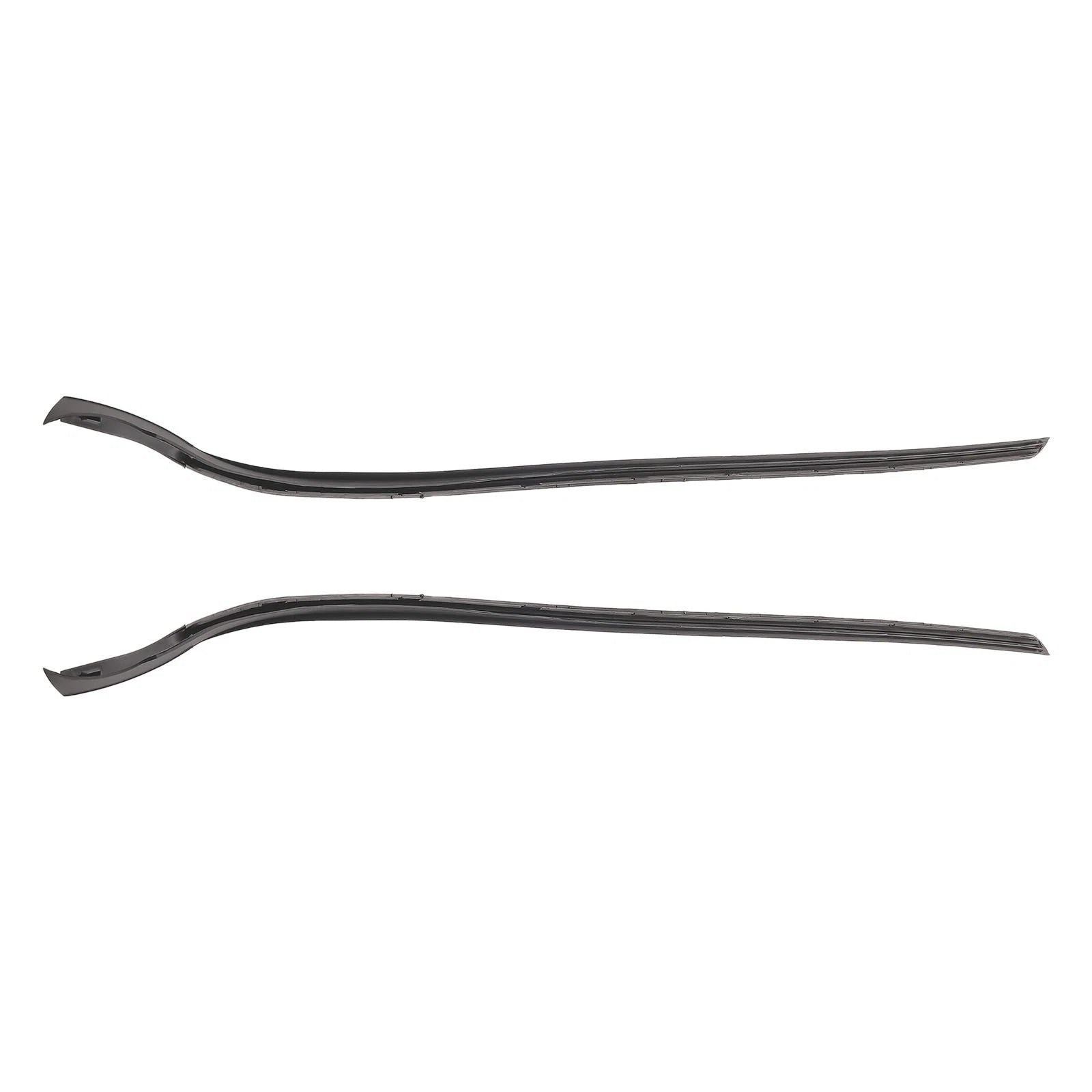 Set of 2 Windshield Pillar Trim Moulding for Ford Fiesta (2011–2019) Black