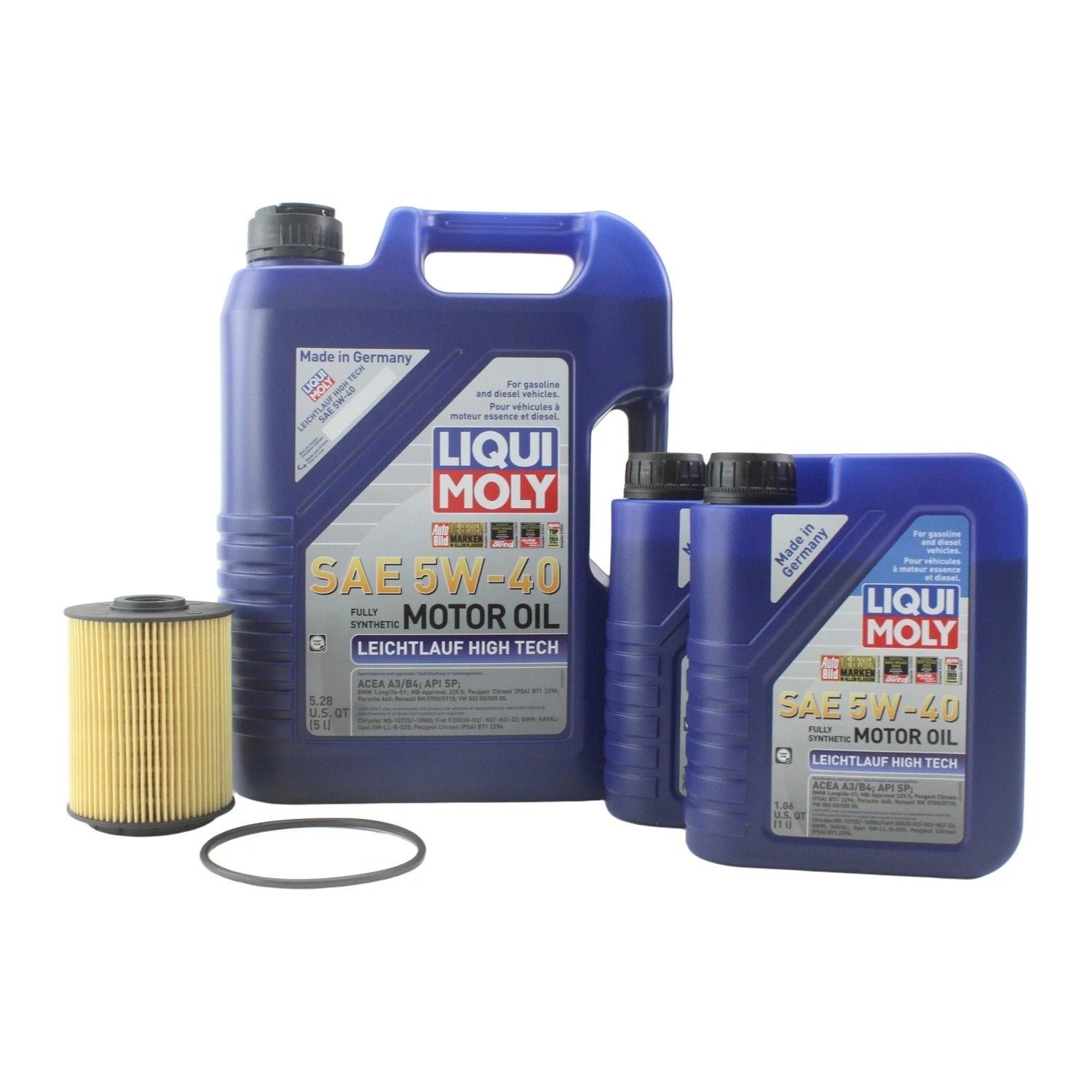 Oil Change Kit 7L Liqui Moly 5W-40 Mahle for Audi 3.2/3.6L