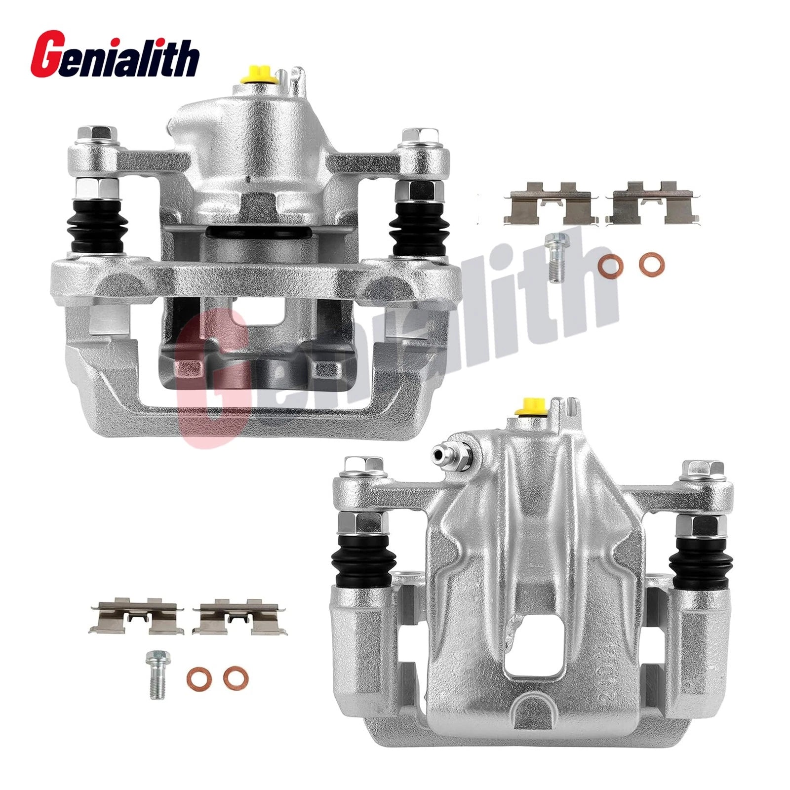 2X Rear Disc Brake Caliper Assembly with Bracket for Hyundai Elantra (2007–2010)