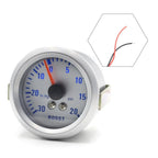 Boost Pressure Gauge 52mm Turbocharger for Car 12V 30���20 PSI Blue Light
