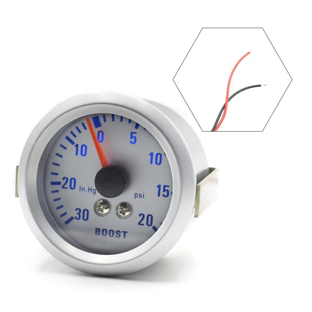 Boost Pressure Gauge 52mm Turbocharger for Car 12V 30���20 PSI Blue Light