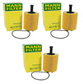 Set of 3 Engine Oil Filters Mann for Audi A3 TT Quattro VW Beetle Golf Jetta (2006–2020)