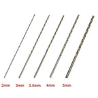 10-Piece Extra Long Drill Bit Set 2mm/3mm/3.5mm/4mm/5mm (150mm Length)