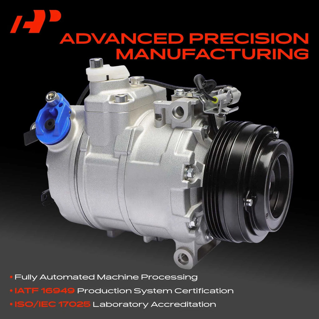 A/C Compressor with Clutch for BMW M5 2011-2013, 2015-2016, 550i 2011-2016