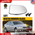 Left Heated Mirror Glass for Mercedes E C Class W211 W203 (2001–2007)
