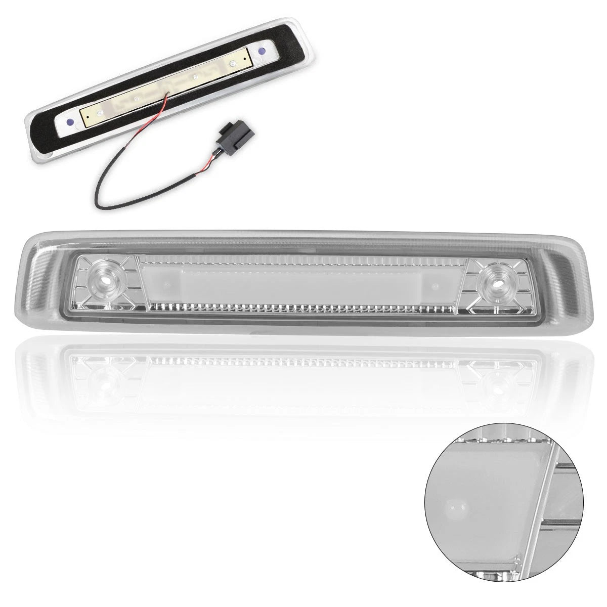 3D LED Bar Tail Brake Light for Jeep Commander (2006–2010) Chrome