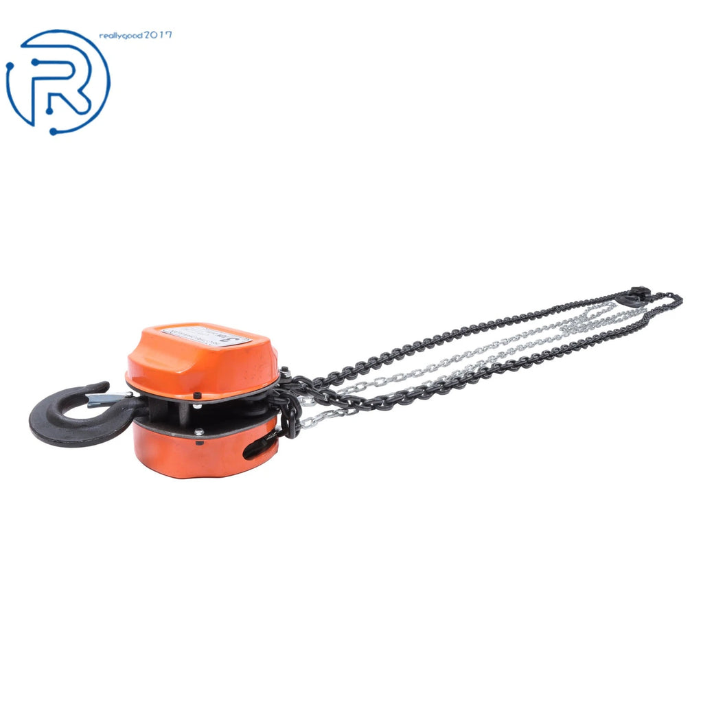 Manual Chain Hoist 3 Ton with 2 Hooks and 10' Lift