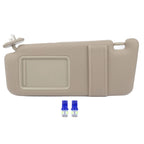 Tan Beige Sun Visor for Toyota Venza (2009–2016) + License Plate Light