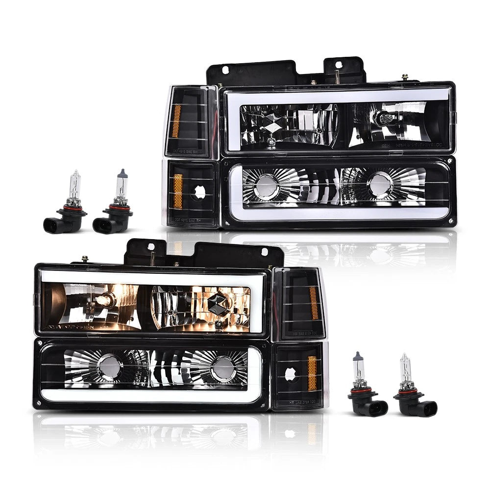 LED Tube DRL Headlights for Chevy GMC C/K Suburban (1994–2000)