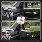 Carbon Fiber Front Door Handle Bowl Cover Trims for Toyota Tundra (2014–2021)