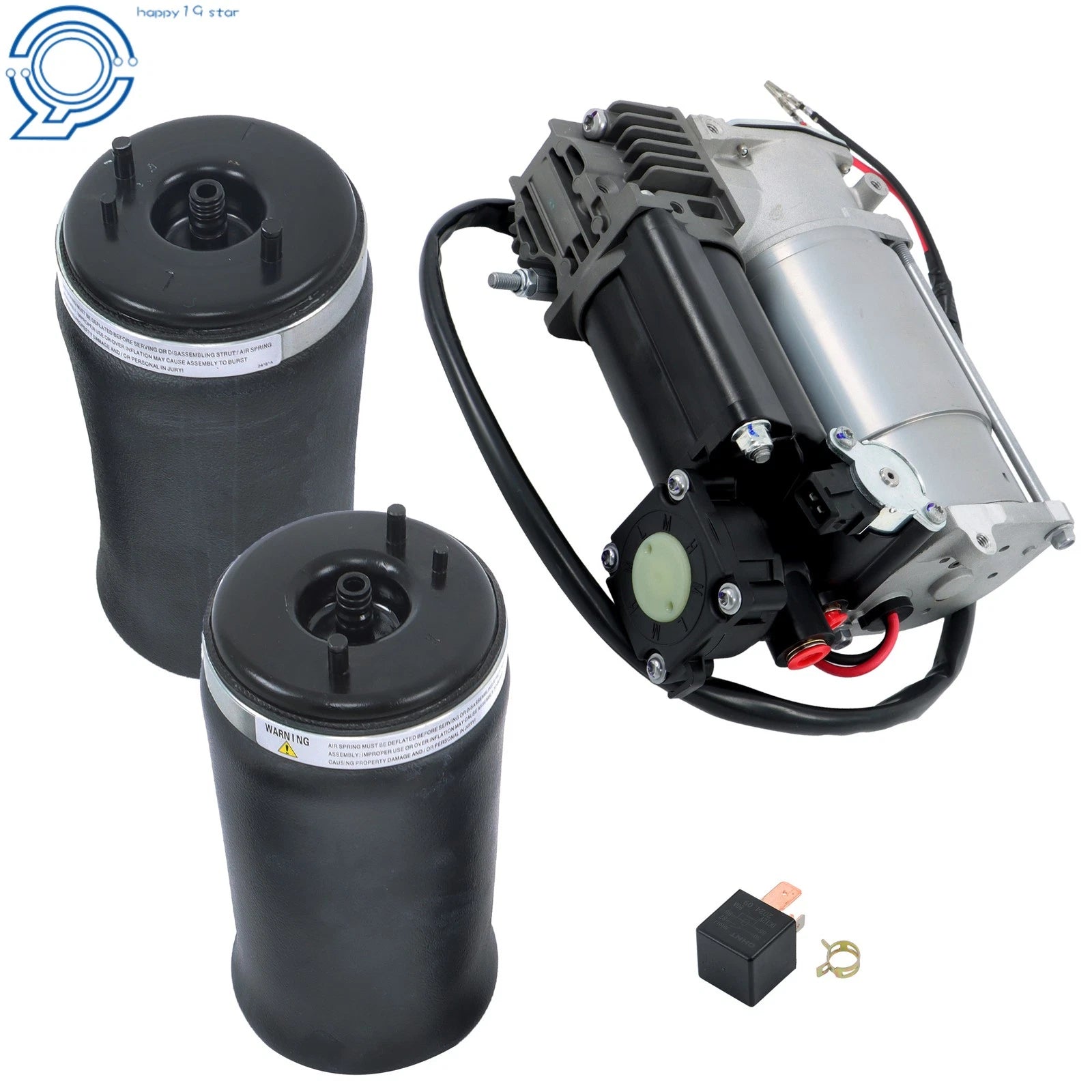 Air Suspension Kit for BMW X5 (2000–2006) - Rear Air Springs & Compressor Assembly
