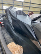 Seat Cover for Seadoo GTX Limited (2011–2015) Black Carbon Fiber D. Gray