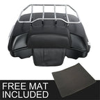 5.5" Matte Black Trunk Backrest Rack for Harley Touring Street Glide (2014–2026)