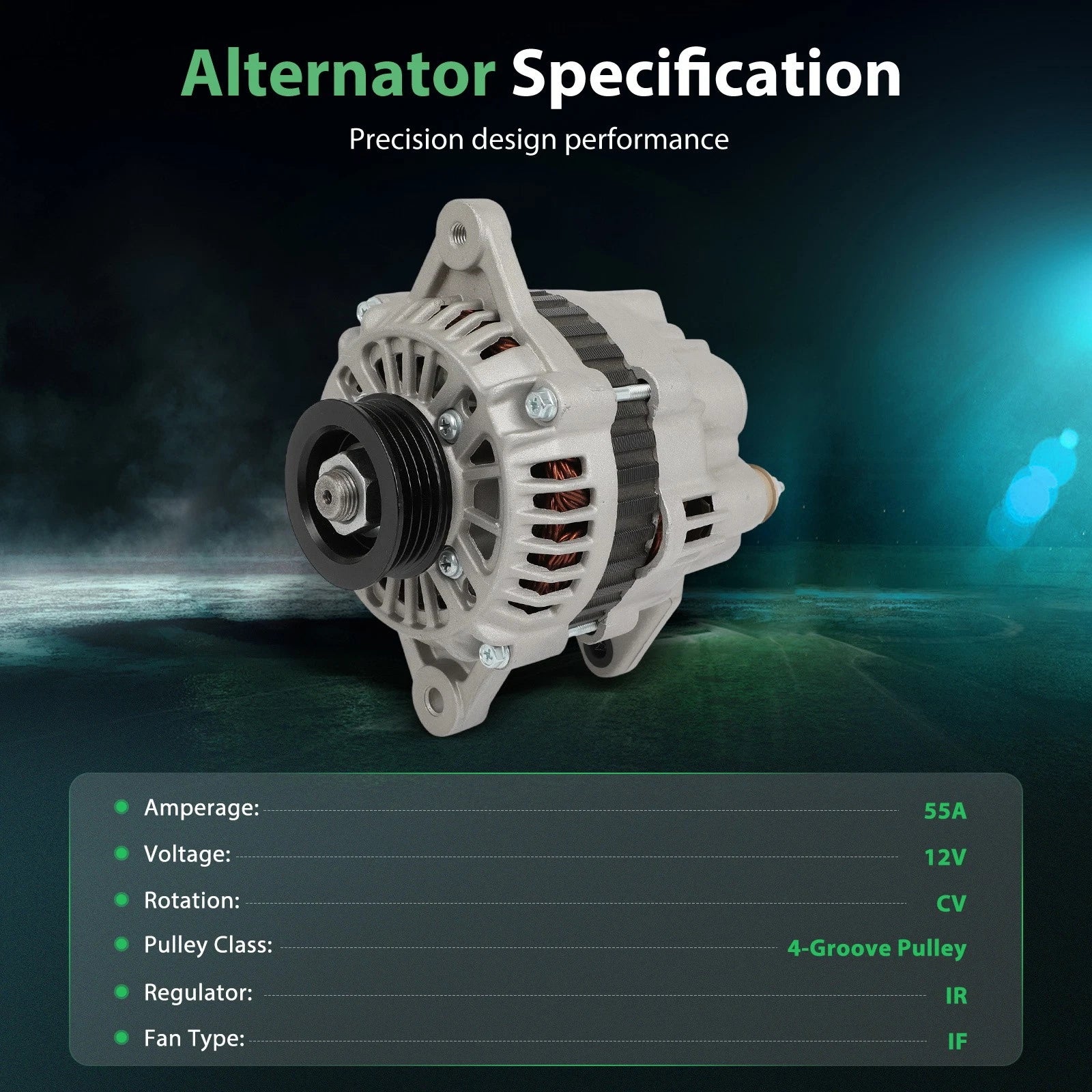 55Amp Alternator for Chevrolet Metro (1997–2001)