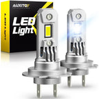 2X H7 LED Headlight Bulbs for High Low Beam (30000LM, 6500K)