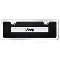 Chrome Badge Name on Black/Chrome Mini License Plate Kit for Jeep