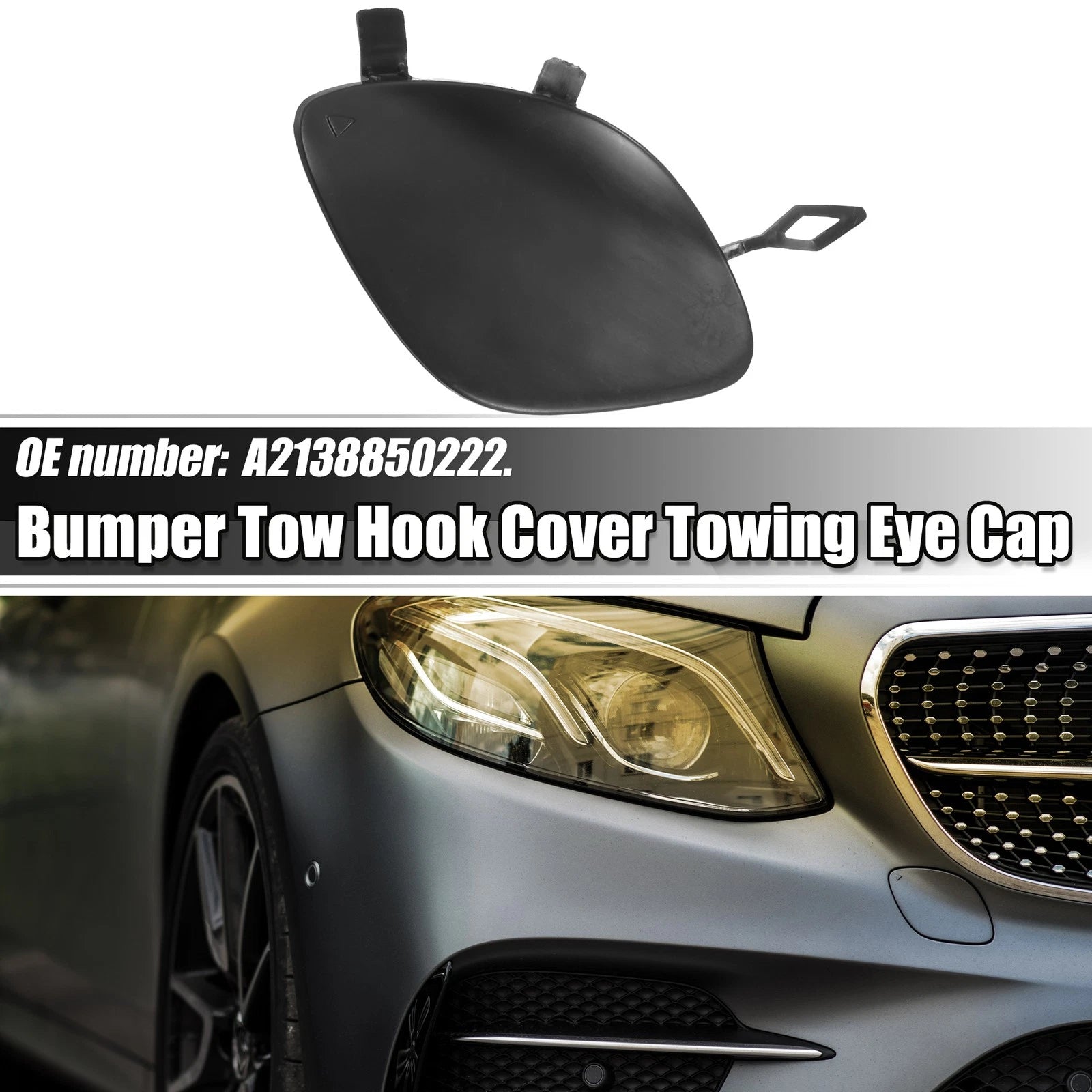 Tow Hook Cover for Mercedes-Benz E 300 (2017–2020)