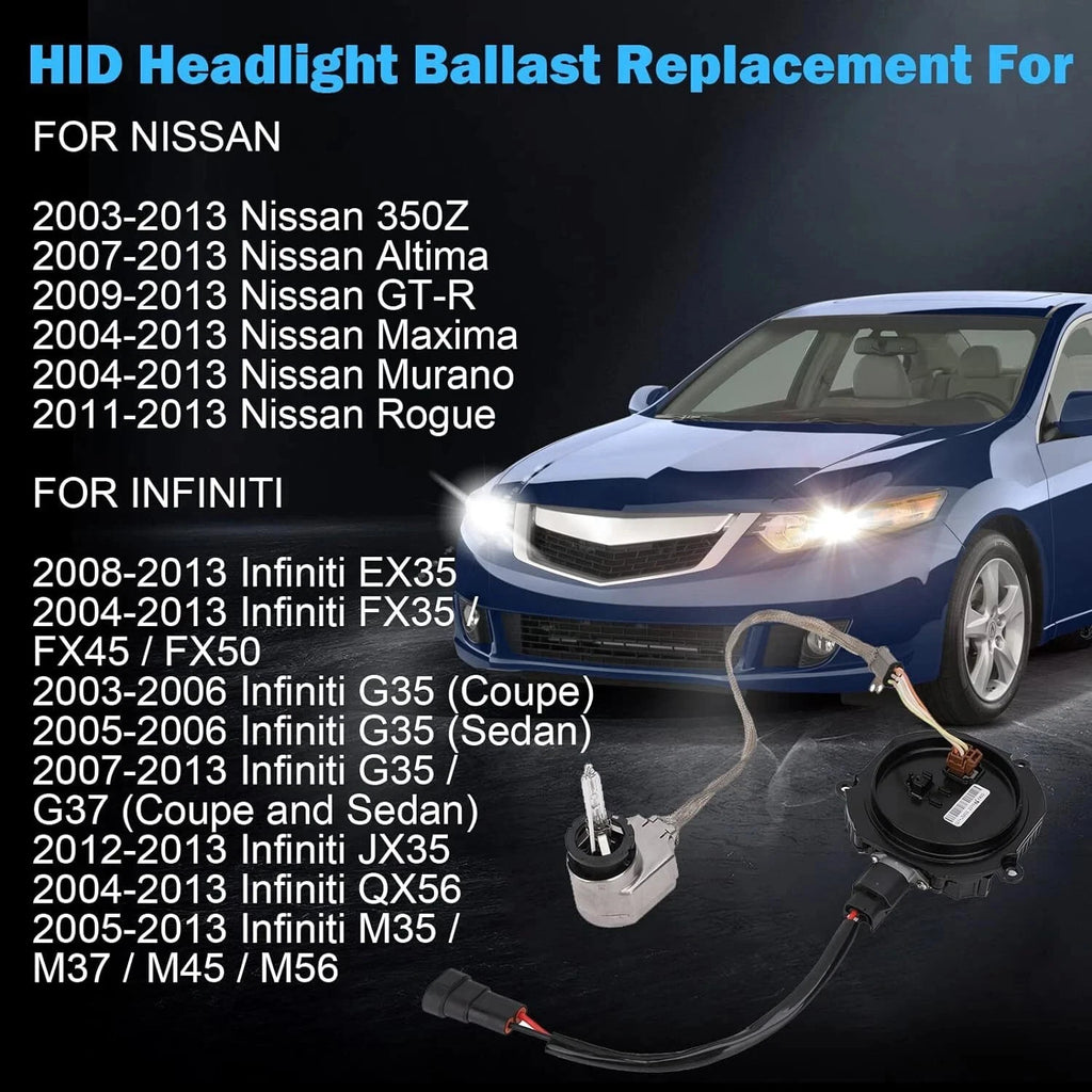 HID Xenon Headlight Ballast w/ Igniter Cord for Nissan Infiniti (28474-89904)