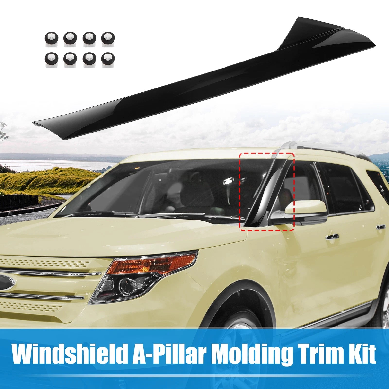 Windshield A-Pillar Trim Panel for Ford Explorer (2011–2019) 926-450