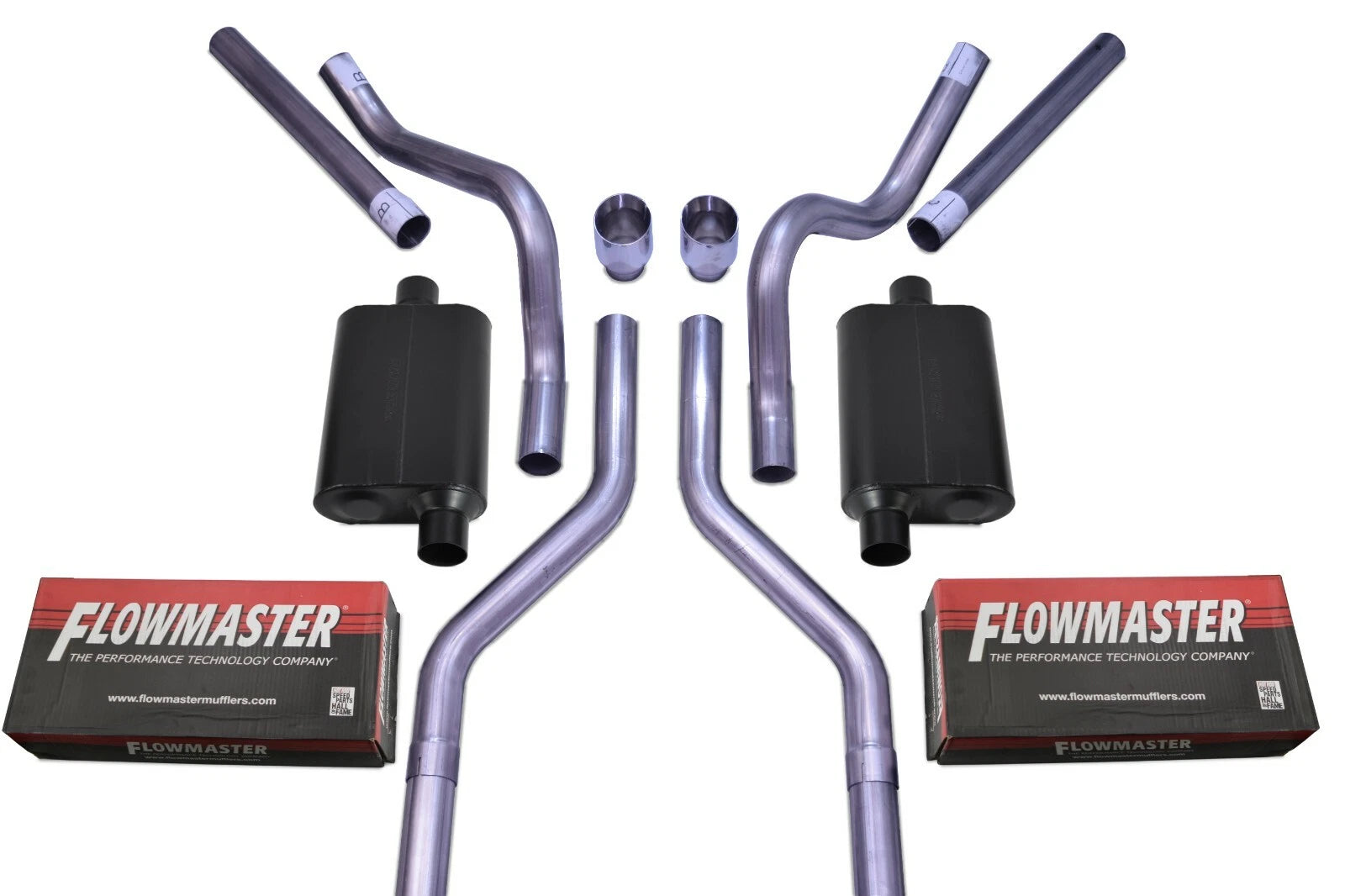 2.5" Dual Exhaust Kit for Chevy GMC C10 (1963–1972) - Flowmaster Super 44
