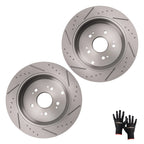 Rear Brake Rotors Pair for Acura RDX (2007–2018) / Honda CR-V (2005–2016) S31372