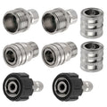 8PC Quick Connect Adapter Kit for M22 14mm Pressure Washer