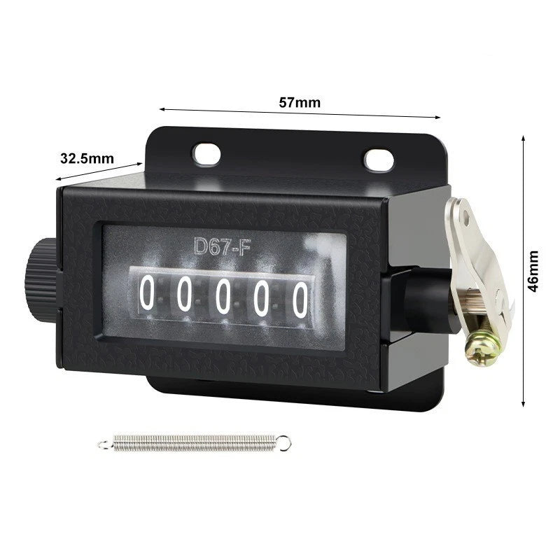 Manual Resettable Tally Counter for Universal Use (82g/2.9oz)