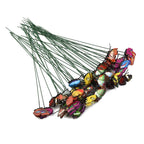 50pcs Waterproof Butterfly Stakes for Garden Display (25x4cm)