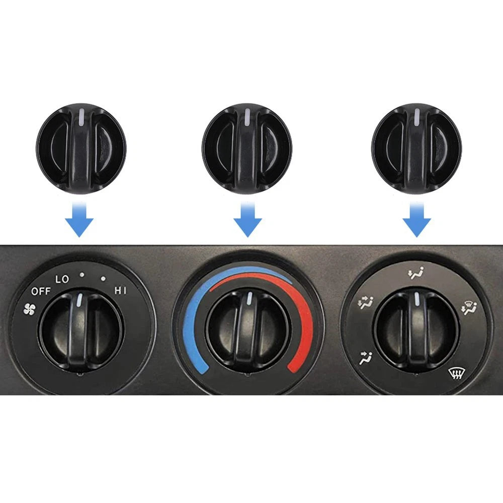 Set of 3 A/C Heater Panel Controls for Toyota Tundra (2000-2006)