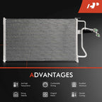 A/C Condenser with Bracket for Ford Tempo Escort EXP Mercury Topaz (1984–1991)