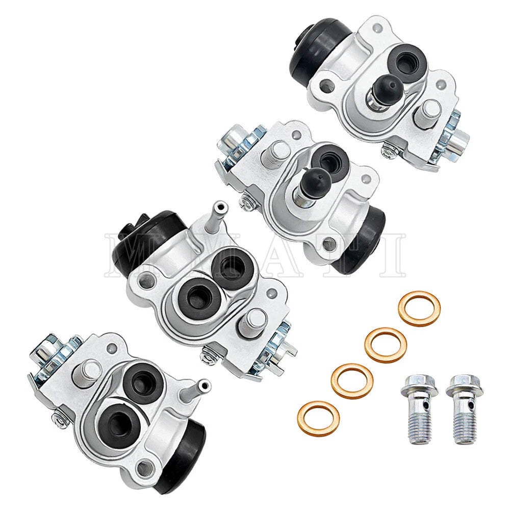 Set of 4 Front Brake Wheel Cylinders for Honda Fourtrax 300 4x4 (1988–2000)