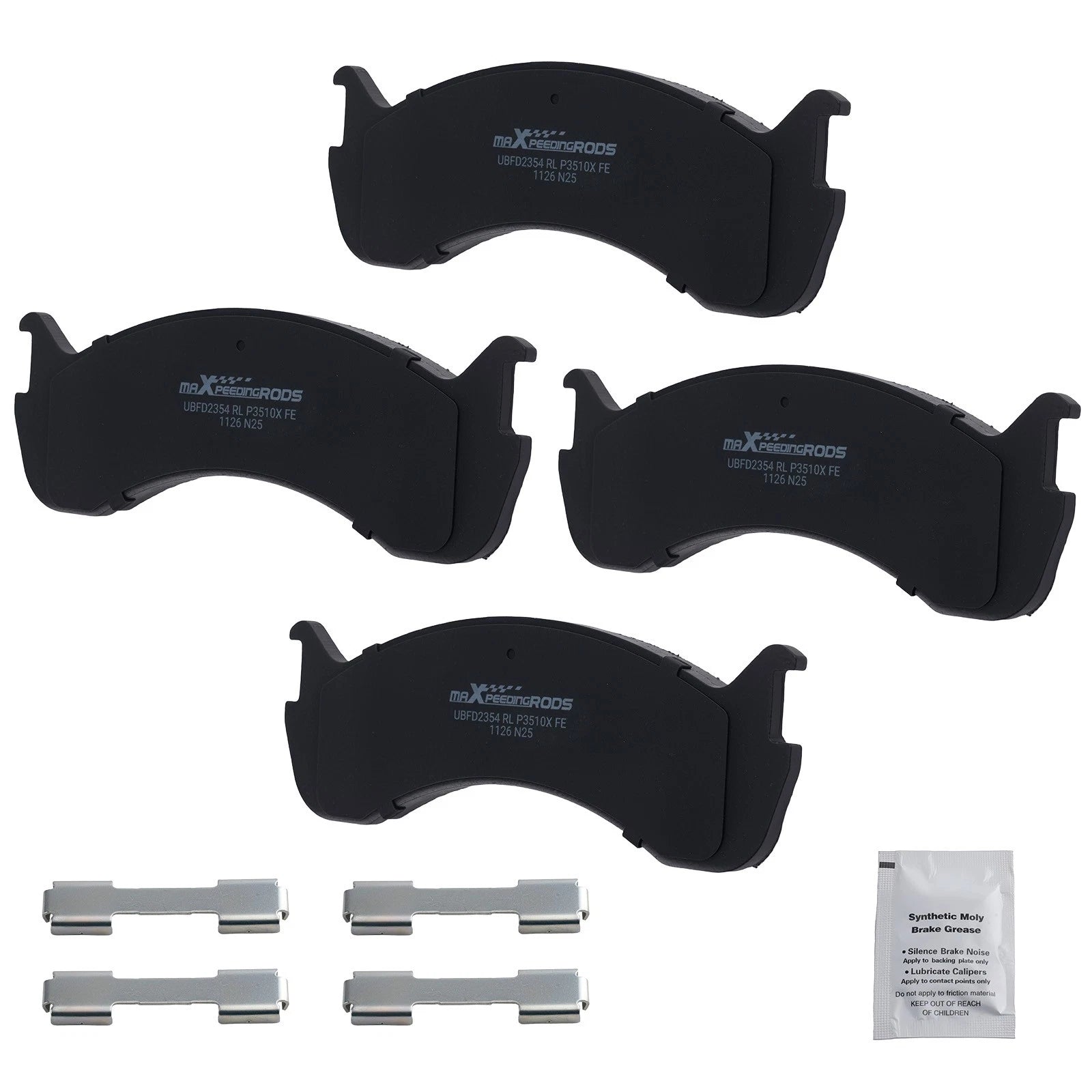 Front Brake Pads Set for International 3000/3000FE/3200/3300/3400/3600/3800/4100 (2000–2023)