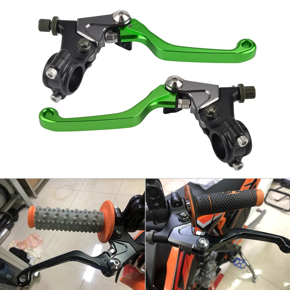 Brake Clutch Lever Set for Kawasaki KX60 KX80 KX125 KX250 KX400 KX450 KDX200 (1990–2023)