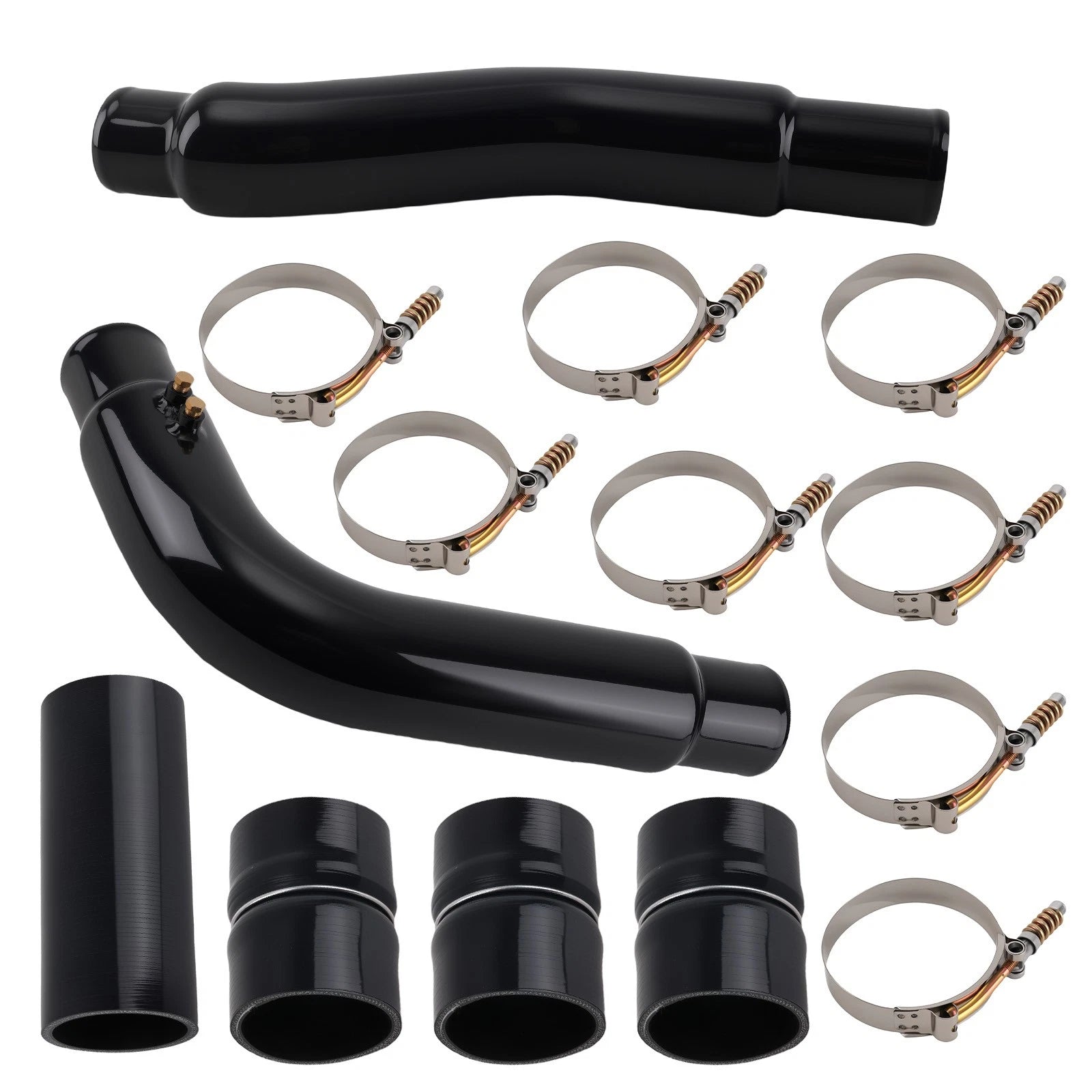 Intercooler Piping Kit for Dodge 6.7L Cummins (2007.5–2009) Black Aluminum
