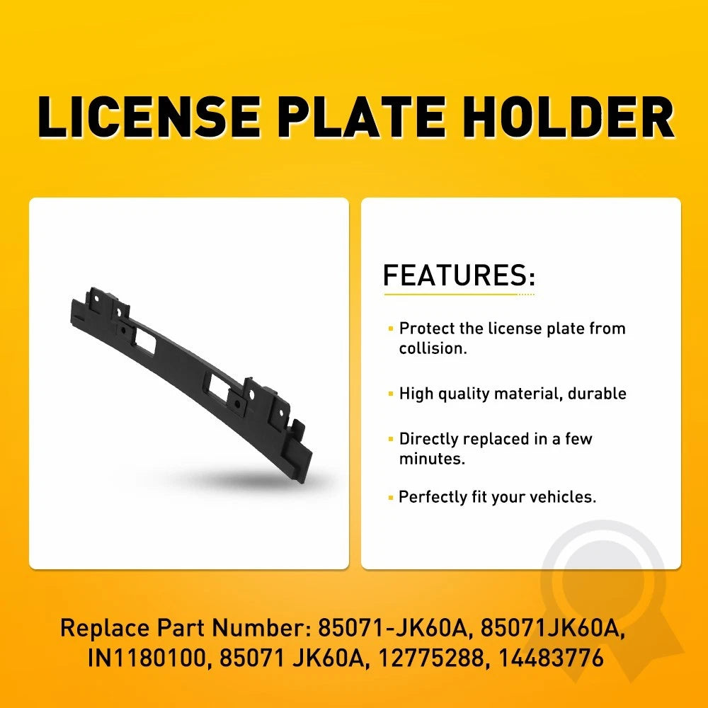 Rear License Plate Frame Holder for Infiniti G25 G37 (2007–2013)