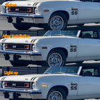 Smoked Lens Amber LED Side Marker Lights for Chevy Nova (1970–1974)