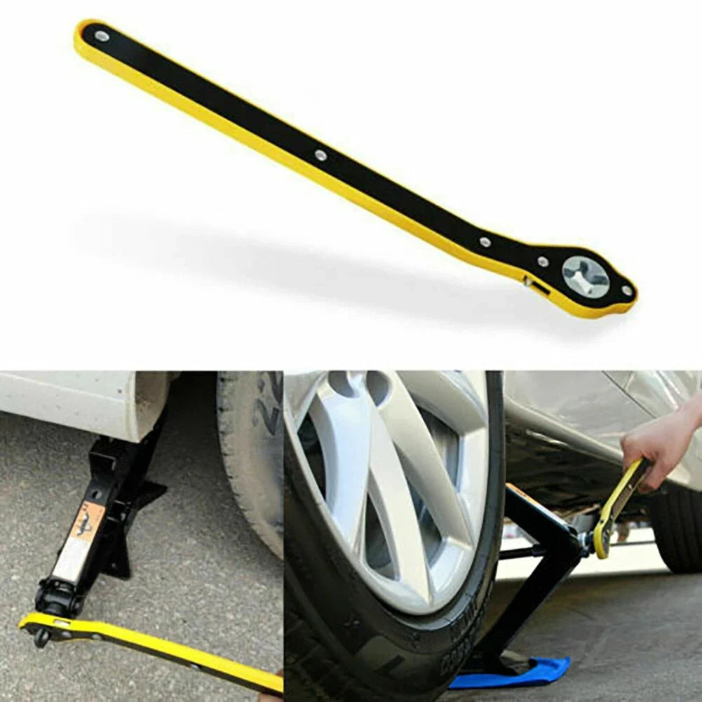 Car Scissor Ratchet Wrench / 34cm / Tire/Lug Wrench Handle Repair Tool for Car