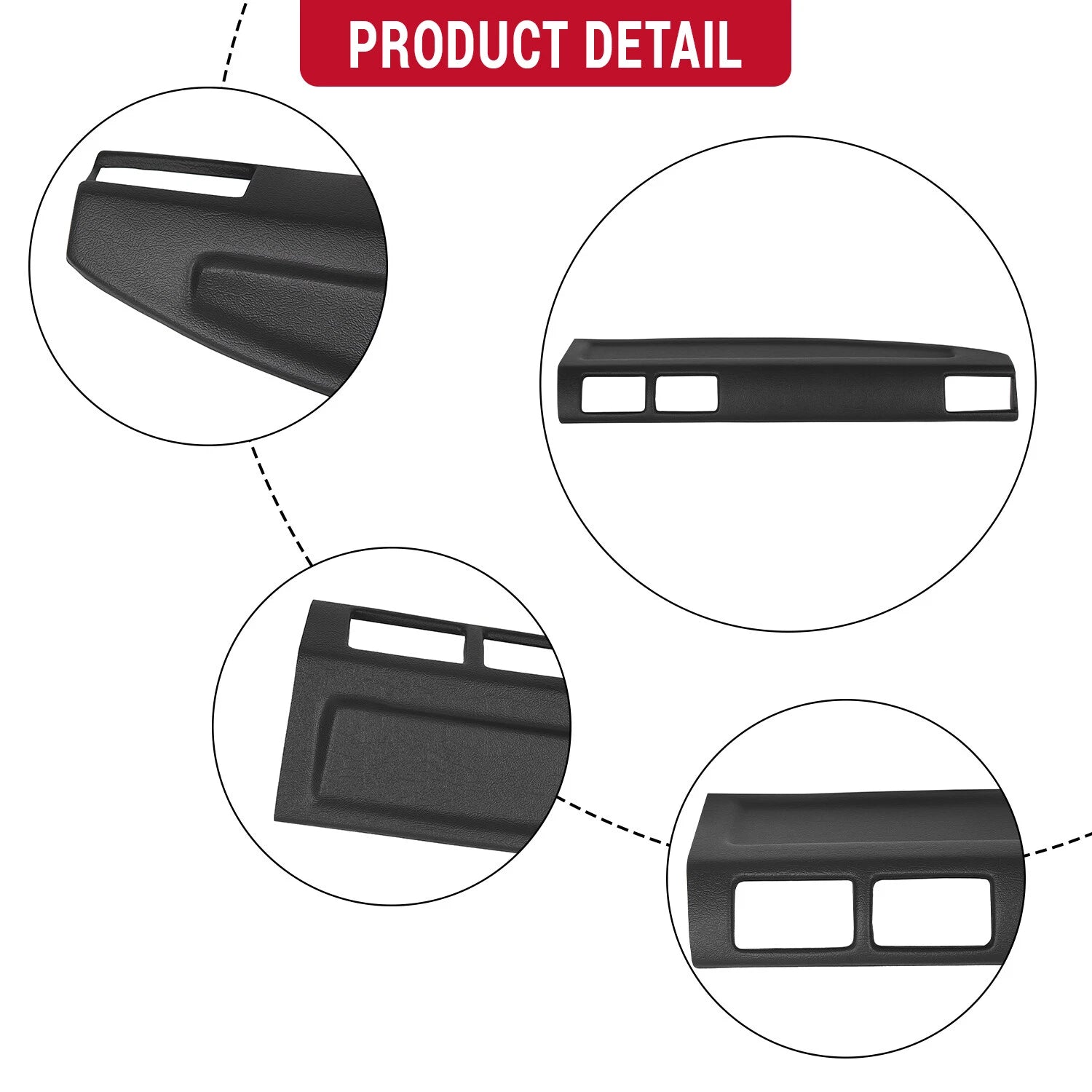 Molded Dash Cap Cover for Toyota Pickup 4 Runner (1984-1986)